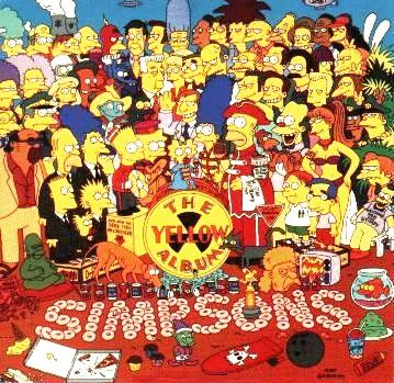 Os Simpsons não se fizeram de rogados e parodiaram até a capa do Sgt. Peppers...